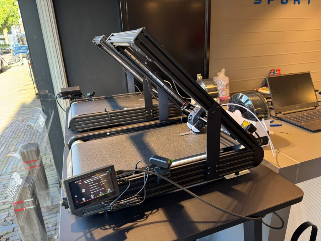 Infinite beltprinter steunzolen